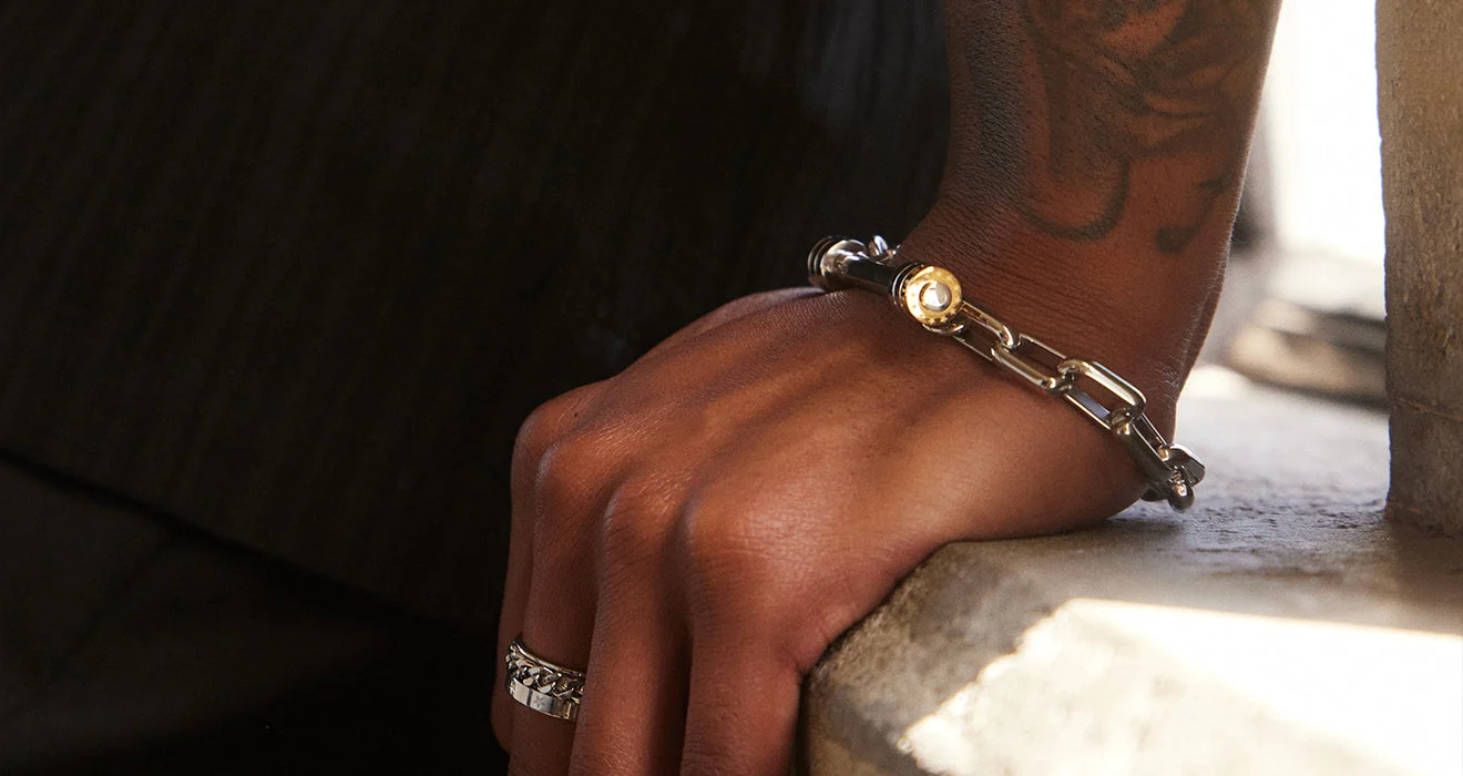 RAWNESS bracelet detail on hand